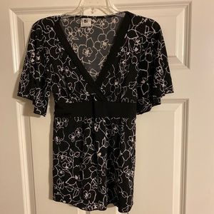 International Newport Group tie blouse